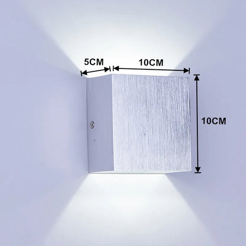Applique murale LED lumière extérieure étanche IP65 porche jardin applique et intérieur chambre chevet décoration éclairage lampe en aluminium doré - vue 7 sur 15