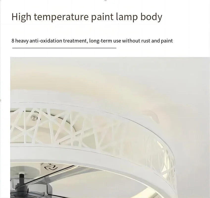 110V~265V APP and Remote Control Dual Intelligent Control  DC 6 speed Regulation Frequency Conversion Ceiling Fan Light - vue 7 sur 17