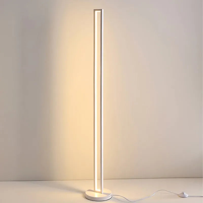 Lampes de sol LED nordiques minimalistes noires et blanches