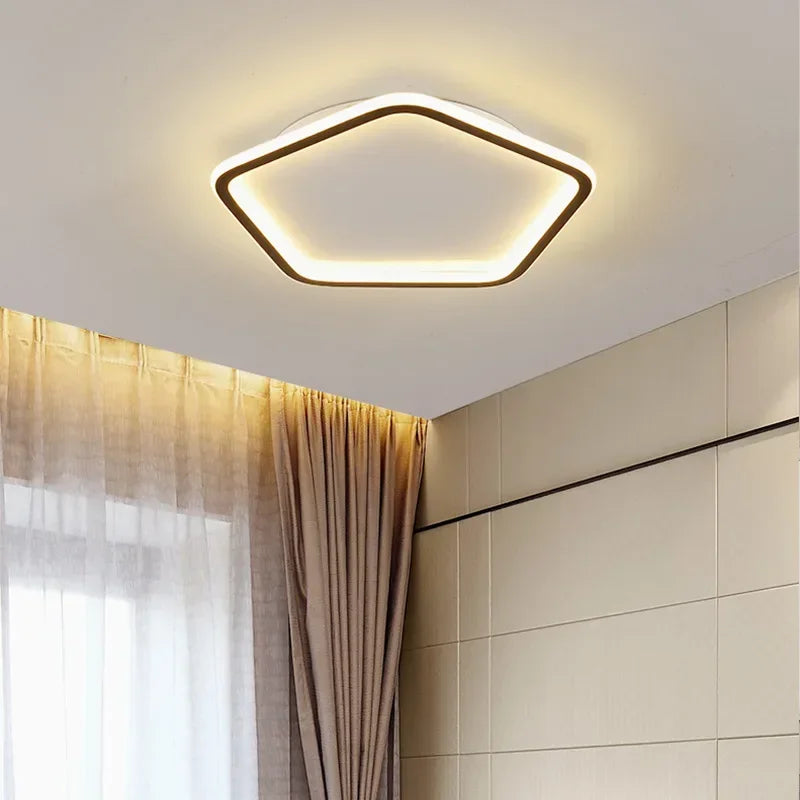 lustre led moderne simple avec forme multiple pour décoration - vue 5 sur 14