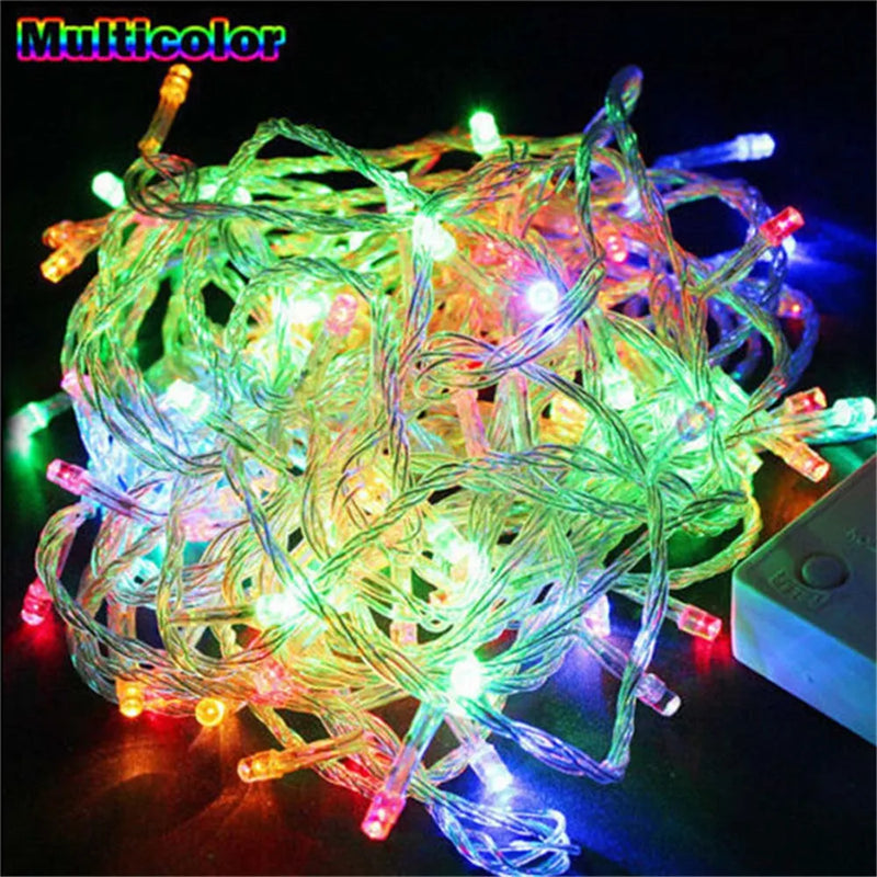 guirlande lumineuse led multicolore pour décoration de Noël festive
