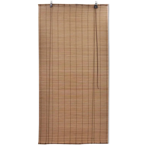 Store enrouleur occultant style naturel pour fenêtre intérieur