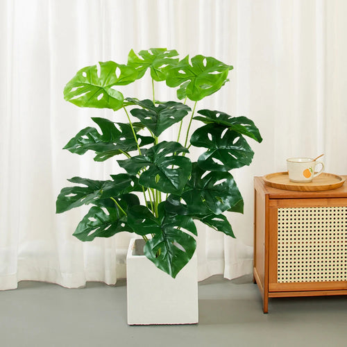 palmier tropical artificiel avec feuilles de bananier pour décoration intérieure - vue 3 sur 9