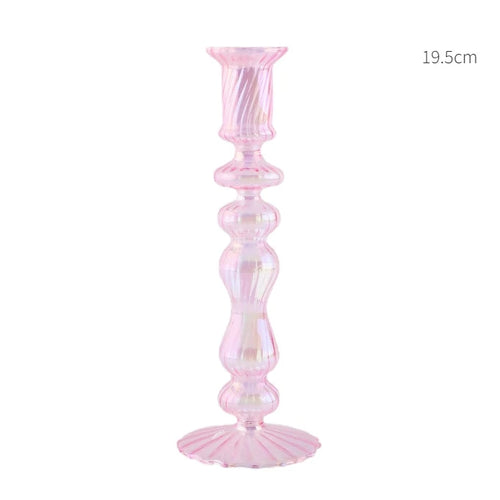 bougeoir en verre conique pour table de mariage et décoration nordique