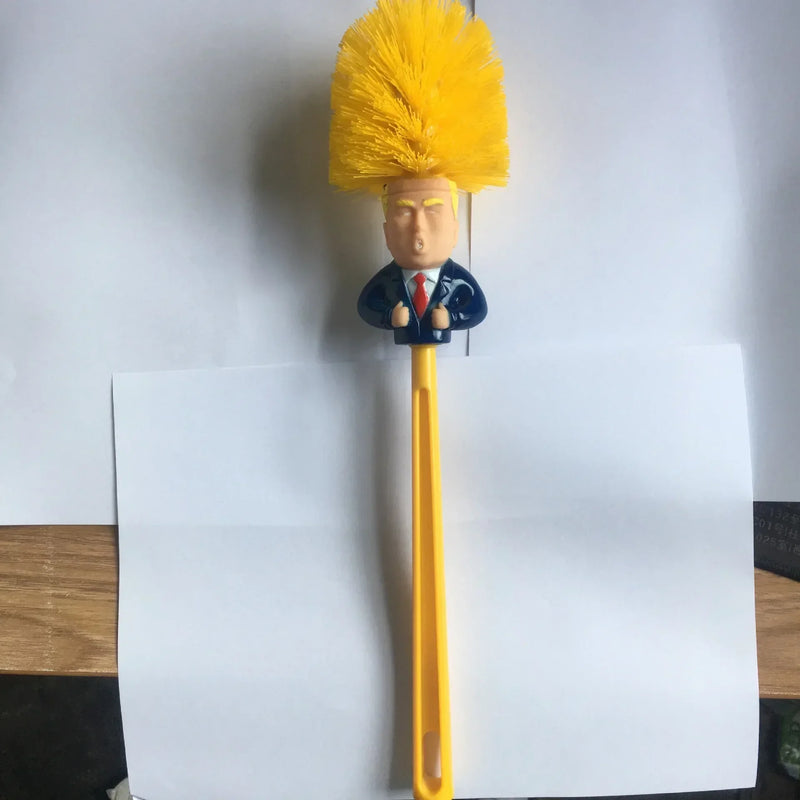 fournitures de toilette trump brosse de nettoyage amusante et pratique