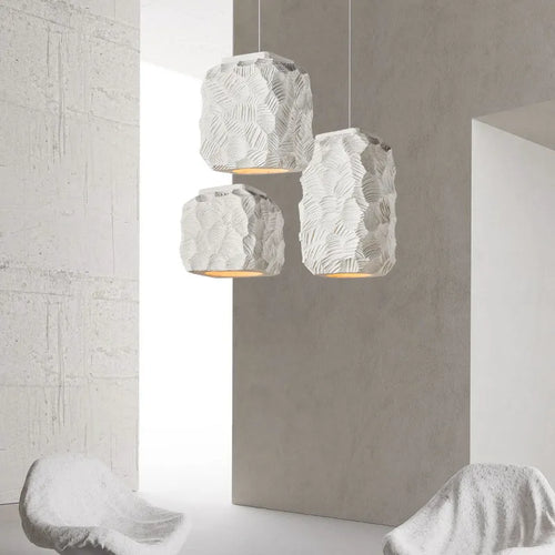Nordique minimaliste Wabi Sabi vent E27 suspension LED lumières salle à manger Bar Loft chambre décor à la maison lustre luminaire suspendu