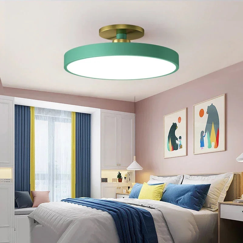 Plafond moderne à LEDs lustre Makaron plafonniers salon chambre étude salle enfant couloir maison intérieur lampes nordiques éclairage