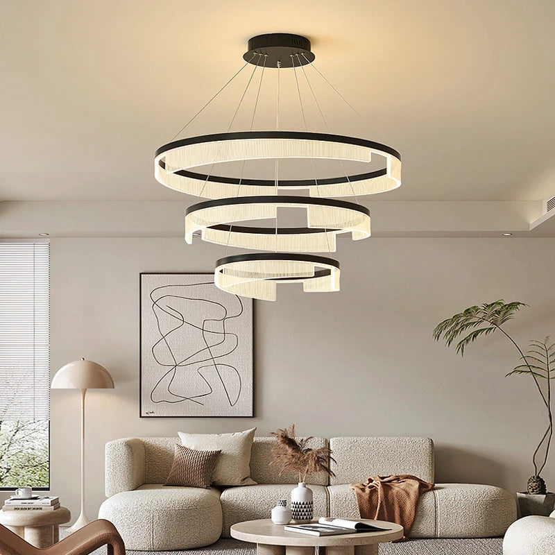 Lustre anneau LED au design moderne