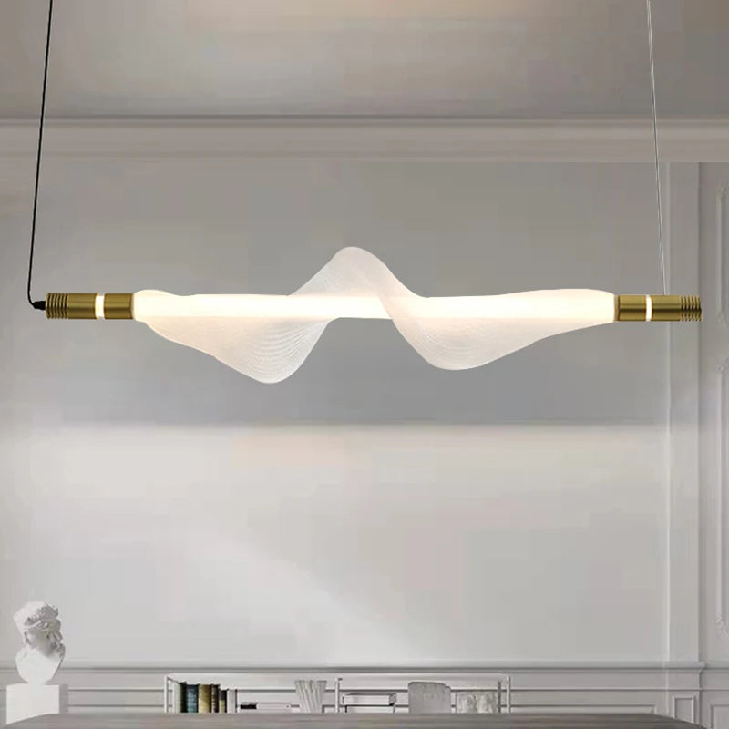 lustre led art déco avec cordon réglable luminaires suspendus - vue 3 sur 22