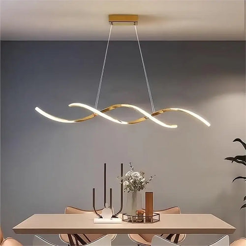 lustre de luxe moderne créatif design minimaliste épuré pour bar - vue 2 sur 10