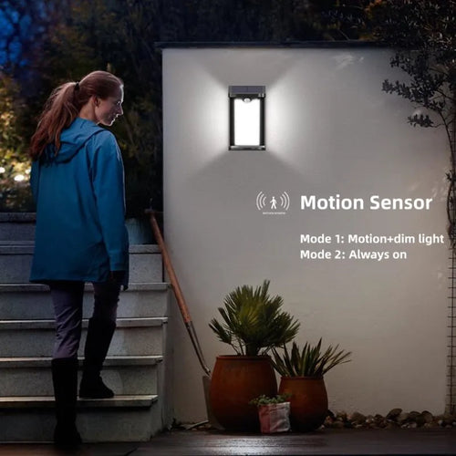 Applique murale solaire LED extérieur IP65 capteur de mouvement - vue 3 sur 6