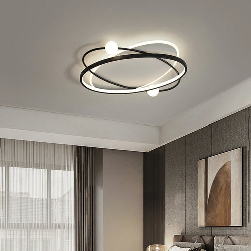 plafonnier led moderne avec télécommande pour décoration intérieure