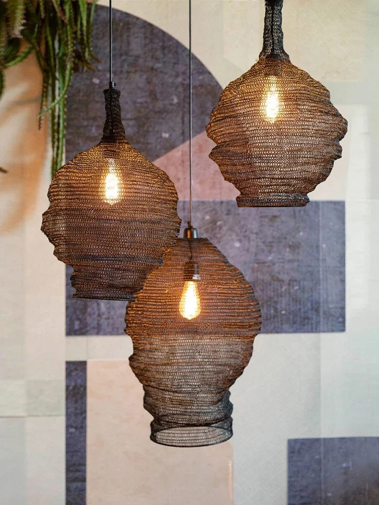 lustre créatif suspendu pour restaurant bar et hôtel - vue 3 sur 10