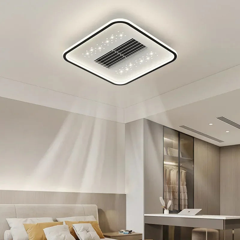 plafonnier moderne avec ventilateur sans pales invisible - vue 4 sur 9