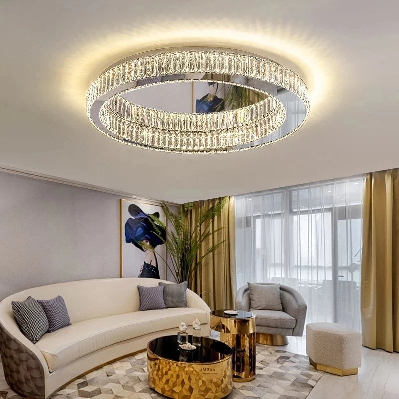2024 Originality Personality Luxury Crystal Chandelier Lighting For Living Room Bedroom Study Crystal Ceiling Lamp - vue 3 sur 12