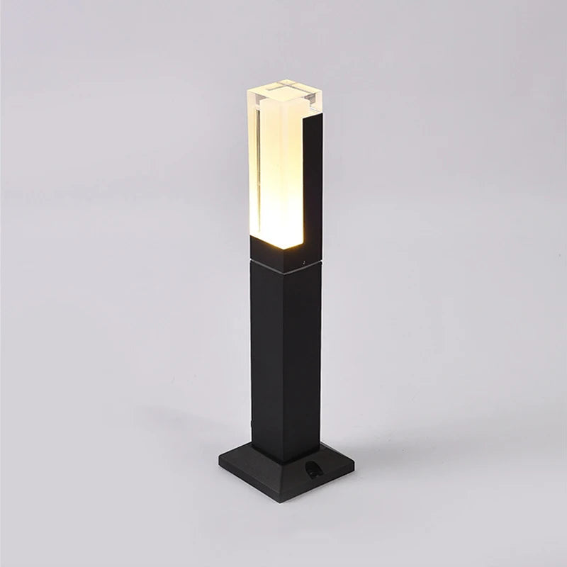 lampe led extérieure étanche éclairage moderne pour jardin et allée - vue 4 sur 8