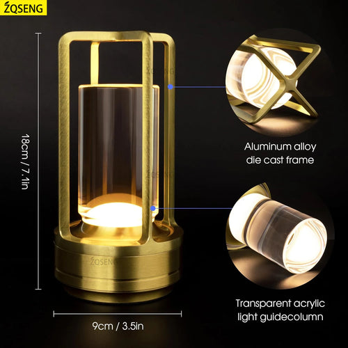 lampe de bureau tactile rechargeable sans fil pour toutes occasions - vue 6 sur 11