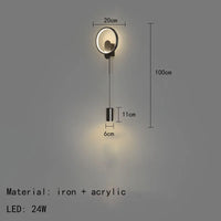 applique murale led moderne gradation de température