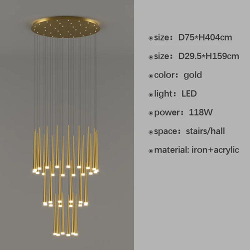 lustre moderne à led pour décoration d'intérieur haut de gamme - vue 23 sur 22