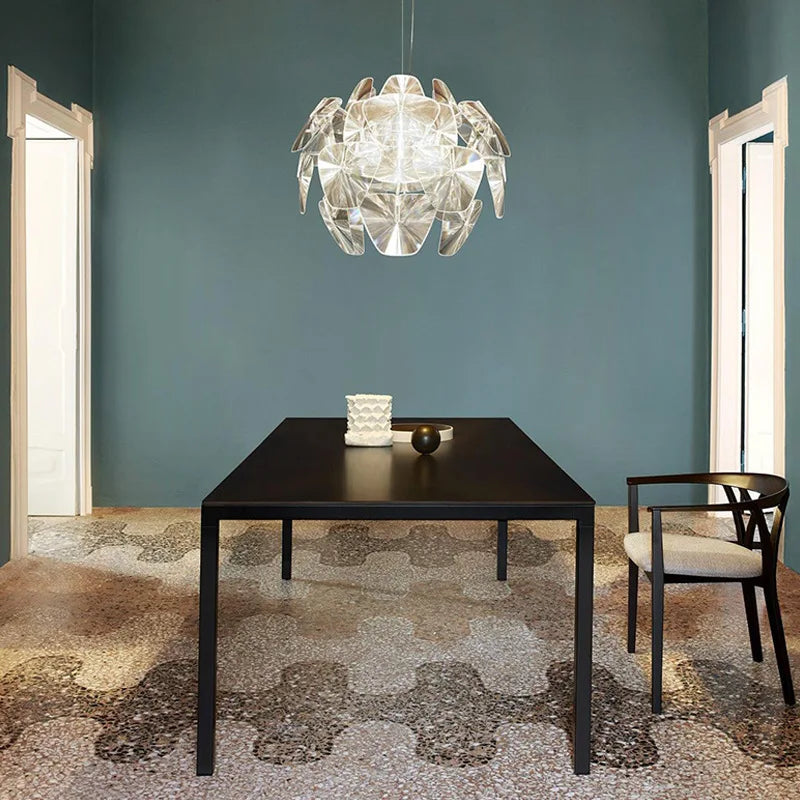 lustre en acrylique transparent design pour intérieur élégant - vue 6 sur 8
