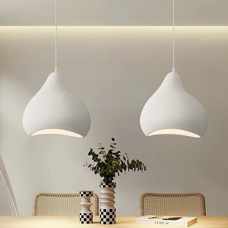 lustre minimaliste wabi sabi led nordique suspendu droplight