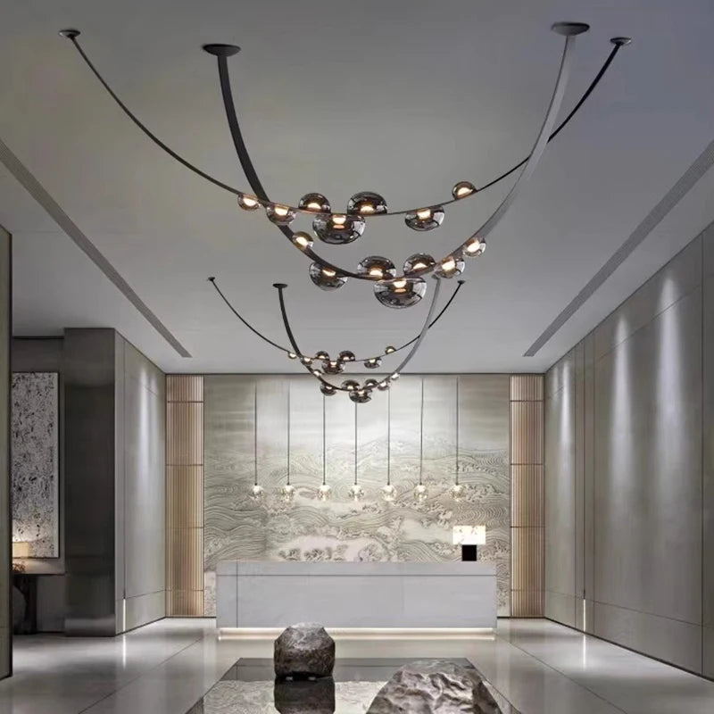 lustre décoration fantaisie éclairage intérieur lampes suspendues - vue 5 sur 8