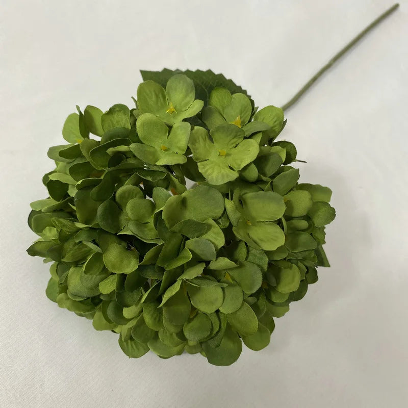 bouquet d'hortensias artificiels en soie pour mariages et décorations festives - vue 14 sur 19