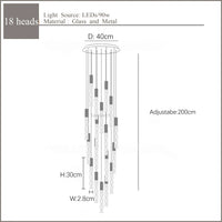 lustre moderne en cristal design personnalisé pour intérieur contemporain