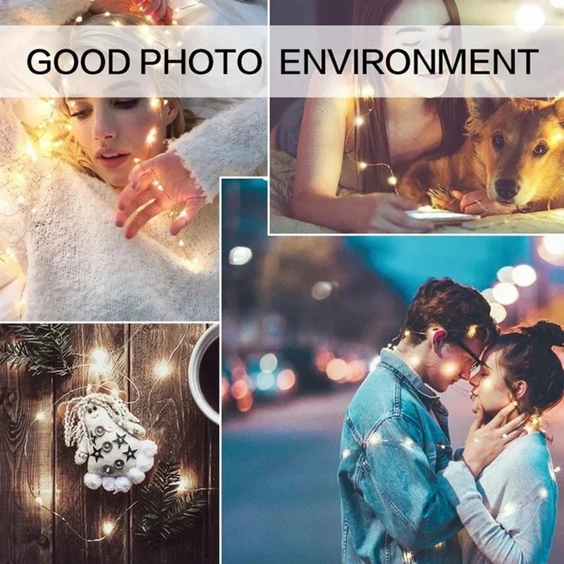 guirlande lumineuse led en fil de cuivre pour décorations festives - vue 3 sur 14