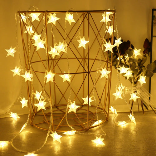 guirlande lumineuse étoile pour décoration extérieure et fêtes - vue 2 sur 12