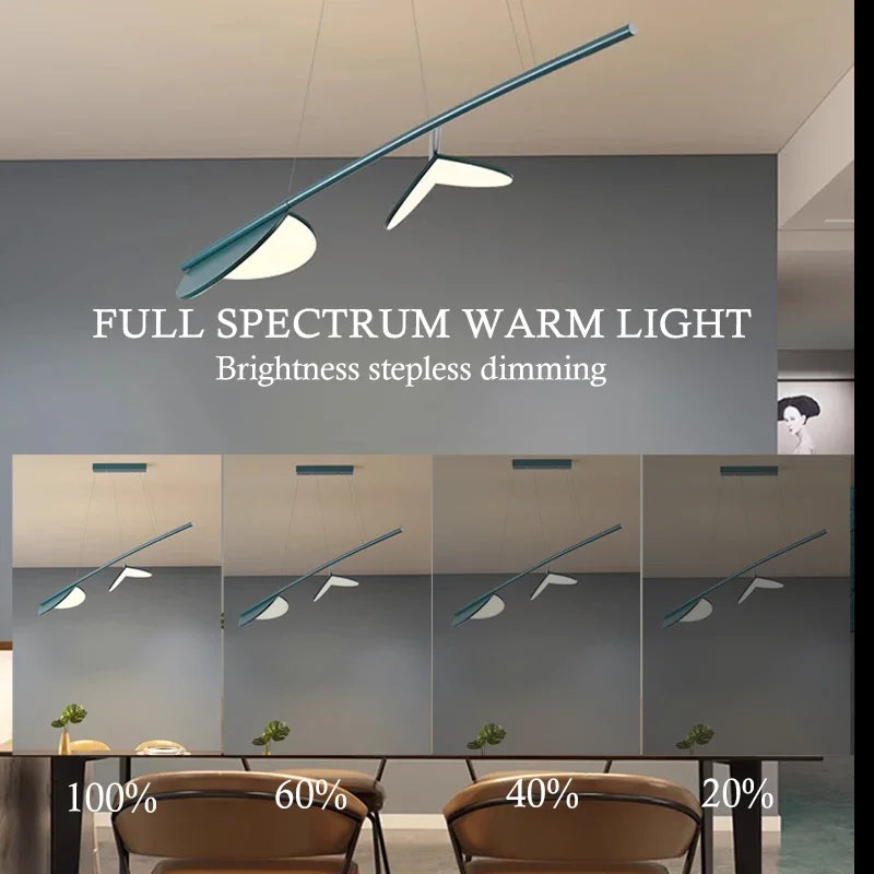 lampe décorative moderne en forme de feuille dabricot pour intérieur - vue 5 sur 10