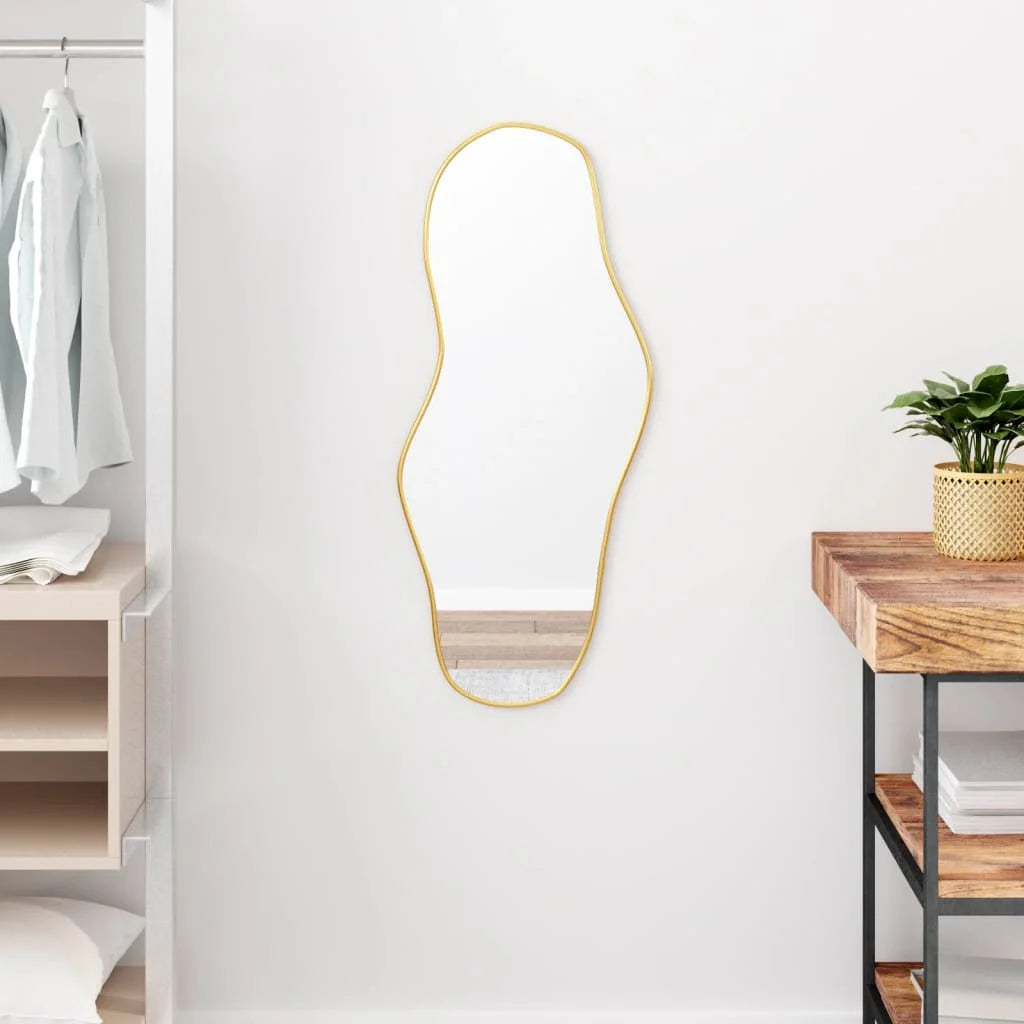 miroir mural élégant design doré pour décoration intérieure - vue 7 sur 7