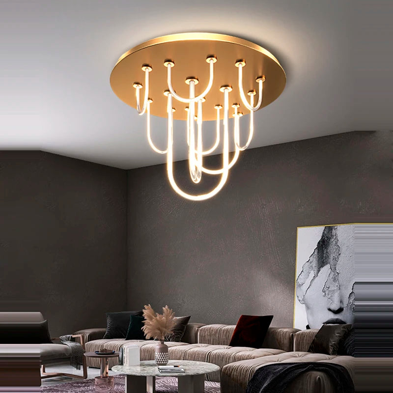lustre à led moderne intensité variable tendance 2022 suspension - vue 3 sur 11