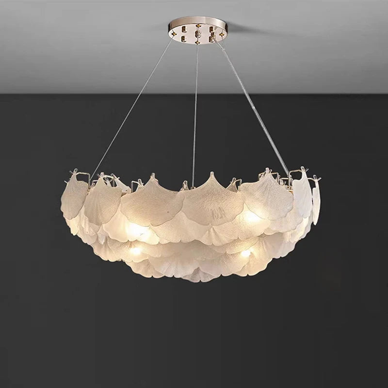 lustre en verre minimaliste rétro pour une décoration élégante - vue 5 sur 11