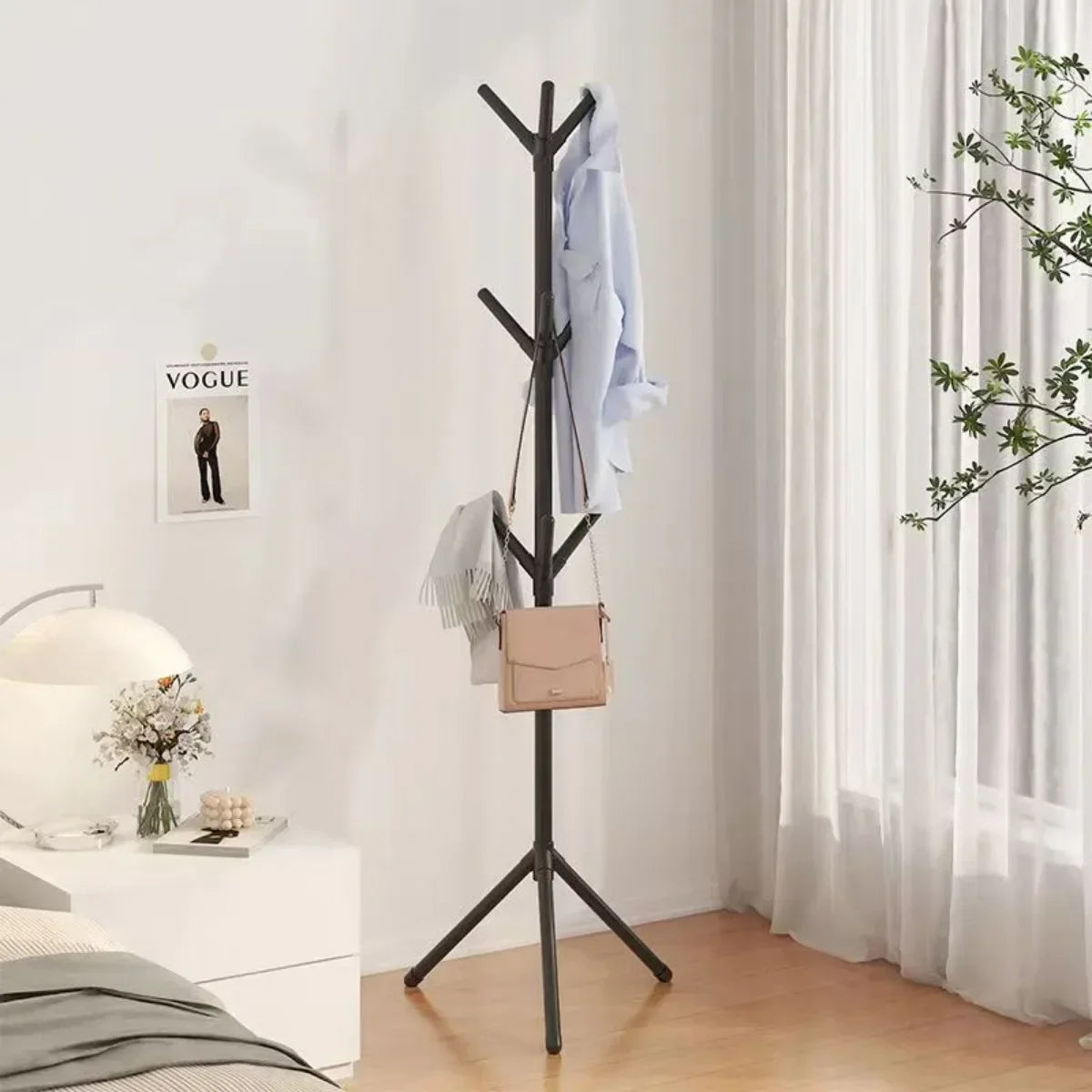 porte-vêtements et chapeaux support vertical en forme de branche - vue 5 sur 7