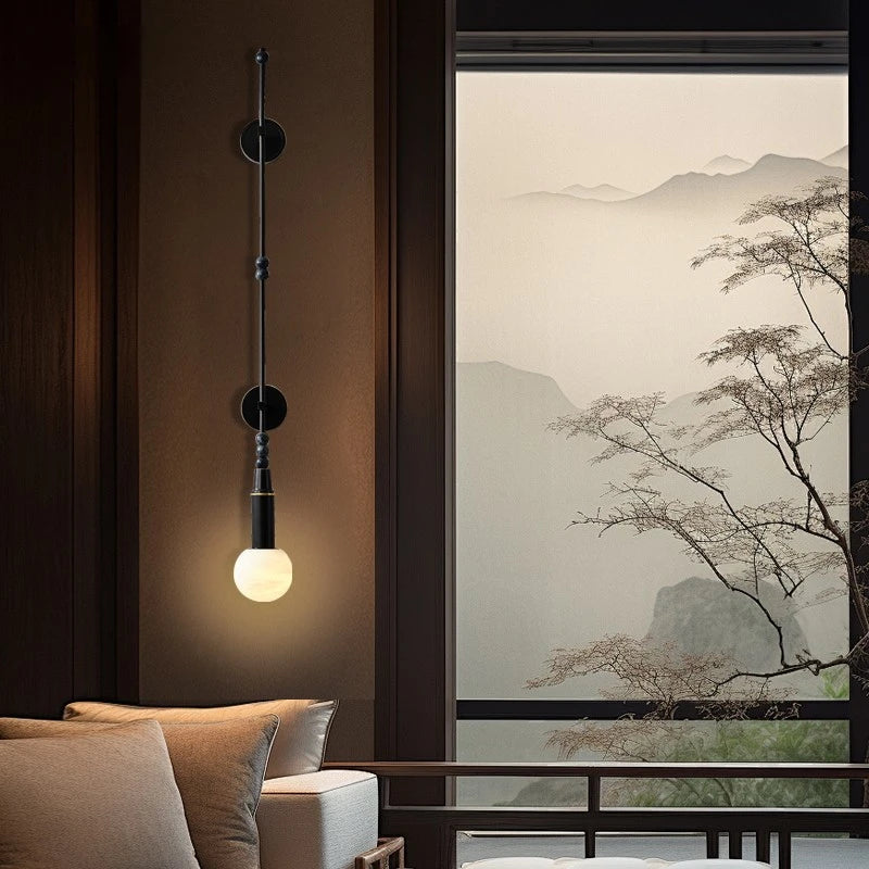 applique murale en cuivre au style chinois élégant pour décoration moderne - vue 4 sur 8