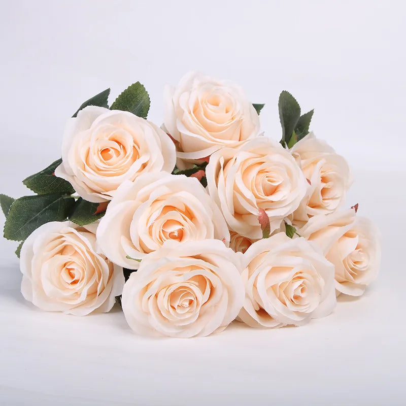 bouquet de roses artificielles pour mariage et décoration intérieure - vue 20 sur 27
