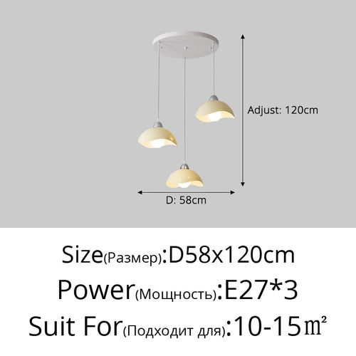 lustre led simple pour décoration intérieure nordique élégante - vue 13 sur 13