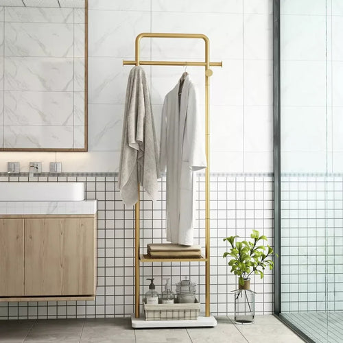 porte-manteau dangle en métal avec base marbre élégant et résistant - vue 2 sur 7