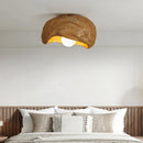 plafonnier led silencieux en résine style japonais wabi-sabi pour décoration