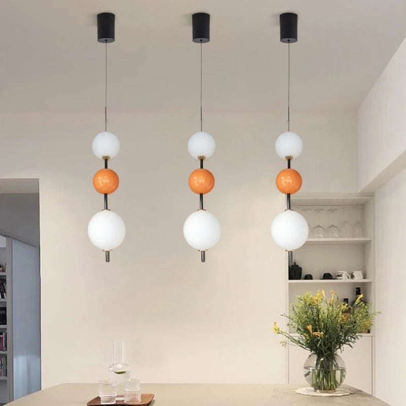 suspension en verre lumineux pour décoration intérieure moderne - vue 6 sur 12