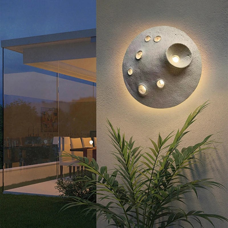 Applique murale LED imperméable moderne Wabi Sabi - vue 5 sur 7