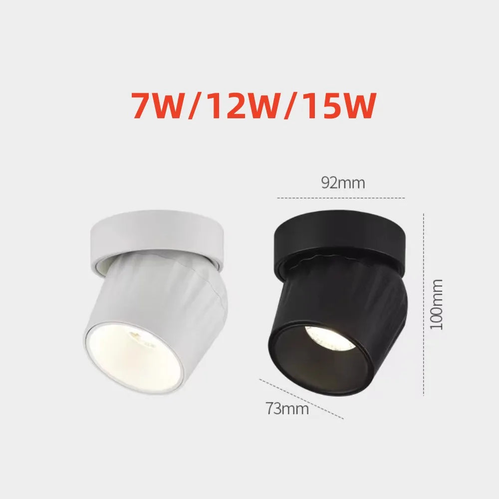 Spots design arrondi LED Downlight - vue 6 sur 10