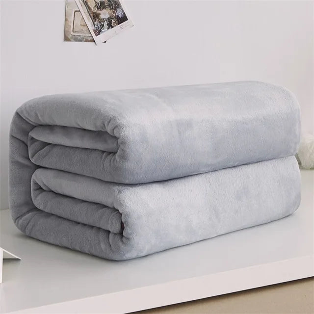 plaid polaire flanelle douce chaude pour chambre salon