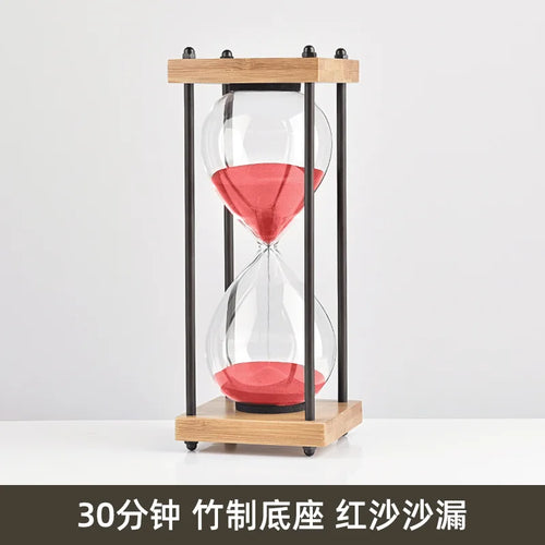 sablier en verre antichute pour enfants 30 minutes style rétro - vue 14 sur 17
