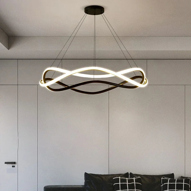 suspension LED design moderne idéale pour décoration intérieure - vue 4 sur 12