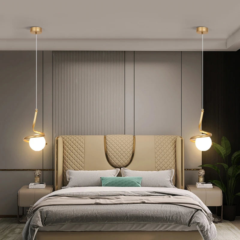 suspension en verre sphérique pour un éclairage moderne minimaliste - vue 3 sur 10