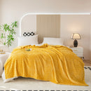 Plaid carreaux doux en velours pour canapé lit
