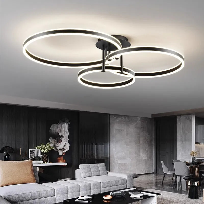 plafonnier Décoration nordique maison chambre décor lampes LED intelligentes pour salon éclairage intérieur lampara