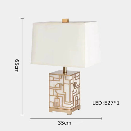 lampe de table rétro en tissu pour décoration intérieure - vue 17 sur 21
